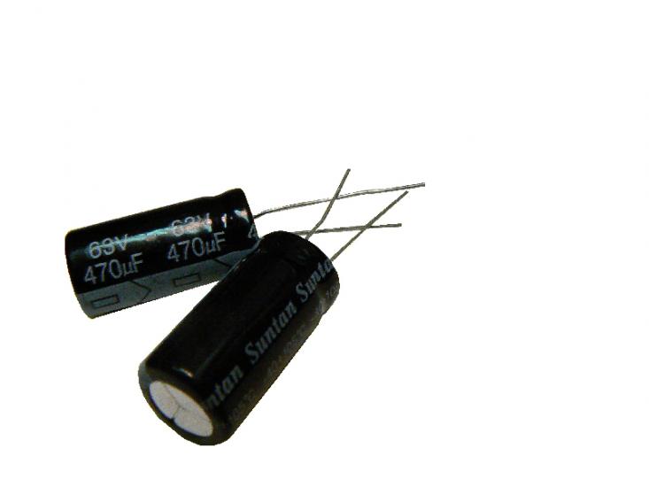 kondenzátor 470uF/63V 105°C (mini)