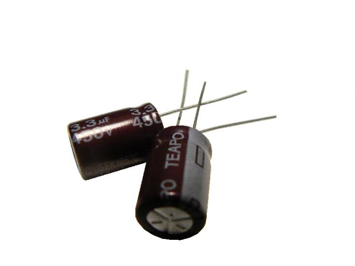 kondenzátor 3,3uF/450V 105°C
