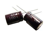 kondenzátor 47uF/100V 105°C