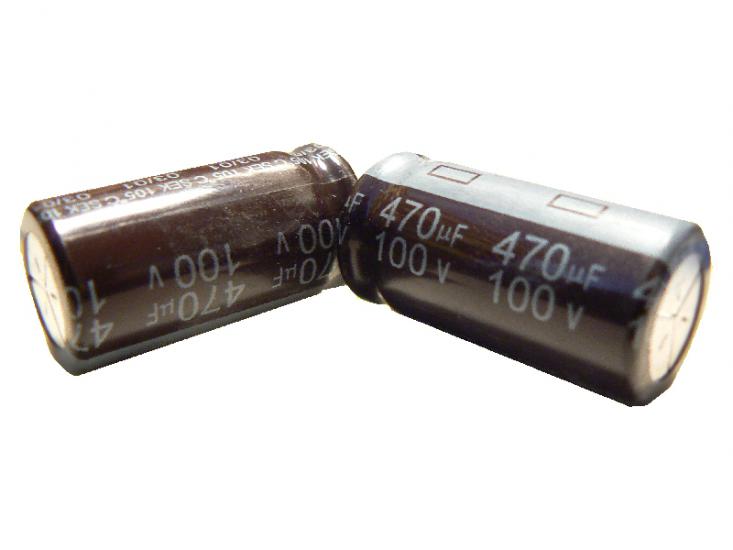 kondenzátor 470uF/100V 105°C