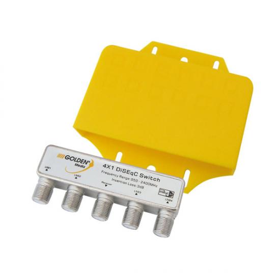 DiSEqC přepínač 4/1 - Golden Interstar GI-411