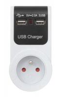 Adaptér USB 230V/5V/2x1A (2xUSB)
