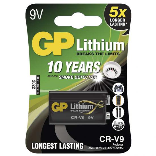 Baterie GP LITHIUM CR-V9 foto lithiová