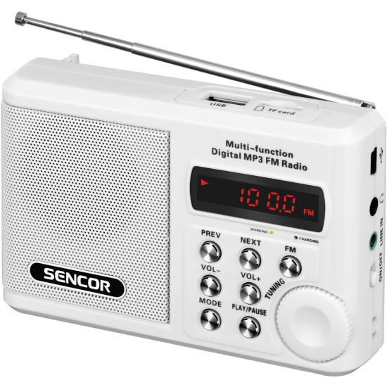 SENCOR SRD 215W rádio s USB/MP3