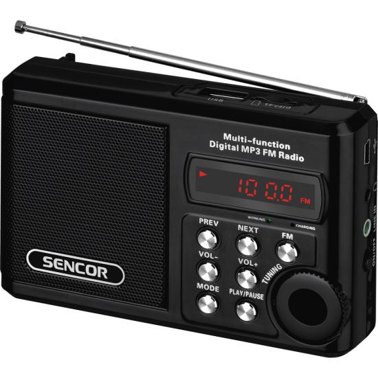 SENCOR SRD 215B rádio s USB/MP3