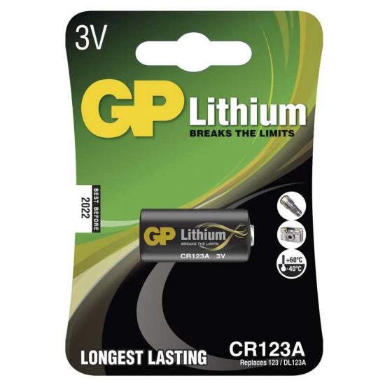 Baterie GP CR123A lithiová foto