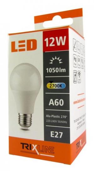 TRIXLINE žárovka LED 12W E27/230V teplá bílá