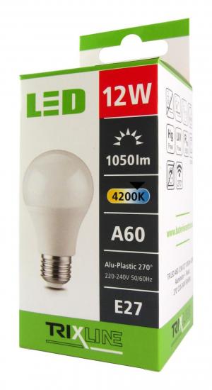 TRIXLINE žárovka LED 12W E27/230V denní bílá