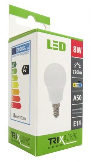 TRIXLINE žárovka LED 8W E14/230V denní bílá
