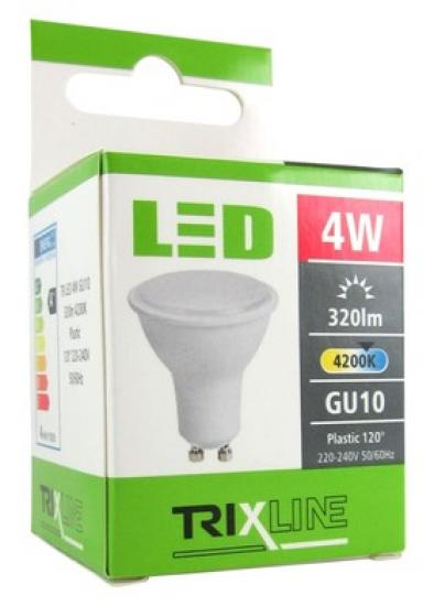 TRIXLINE žárovka LED 4W GU10/230V denní bílá