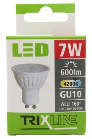 TRIXLINE žárovka LED 7W GU10/230V denní bílá