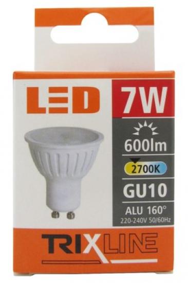TRIXLINE žárovka LED 7W GU10/230V teplá bílá