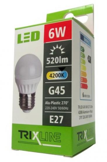 TRIXLINE žárovka LED 6W E27/230V denní bílá