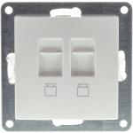 RETLUX RSB A88 AMY LAN+LAN zásuvka