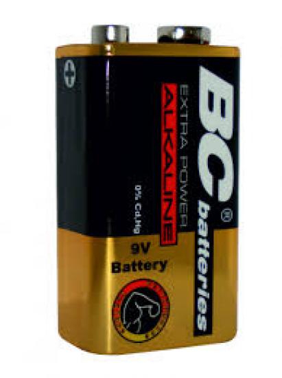 BC batteries 9V (6LR61) alkalická baterie