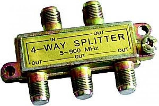 Rozbočovač 4xTV - F konektor