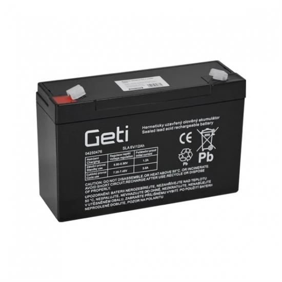 GETI olověná baterie 6V / 12Ah