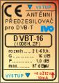 Zesilovač DVB-T 16dB-K