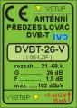 Zesilovač DVB-T 26dB venkovní
