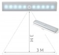 LED osvětlení do skříně 10LED s PIR čidlem