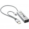 YENKEE YHC 103SR USB-C OTG HUB + čtečka